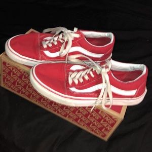 Red Old Skool Vans
